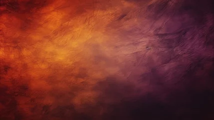 Fotobehang Ombre Dark orange brown purple abstract texture. Gradient.  Copper color , Cherry gold vintage elegant background with space for design. Halloween, Thanksgiving, autumn. Web banner. Wide. Panoramic.