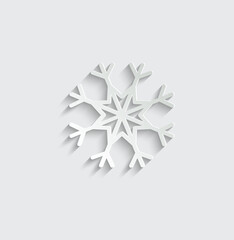 snowflakes icon vector christmas decoration icon 