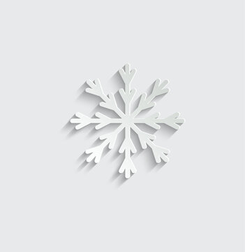 snowflakes icon vector christmas decoration icon 