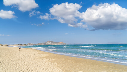 Agios Georgios Beach on the island of Naxos in Greece