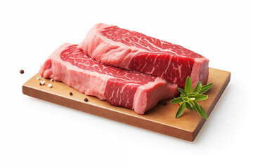 Premium quality beef that can be made into a white background image or an isolated image for easy further use. Ai generate.