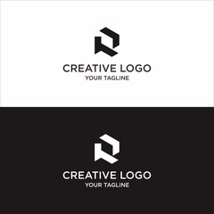 creative letter R logo design vector