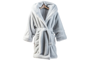 Luxurious Winter Fleece Robe Isolated on Transparent Background - obrazy, fototapety, plakaty