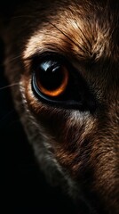 Photo close up of a Kangaroo’s eyes
