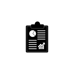 Business Report icon isolated on transparent background