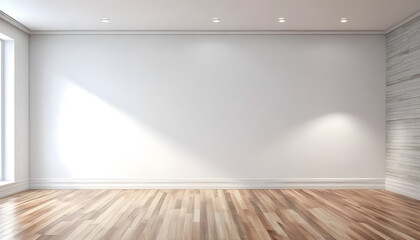 empty white room with white wall