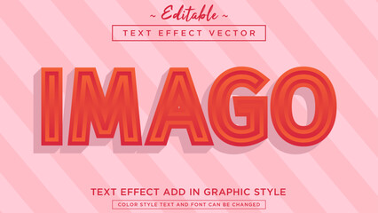 Charming and cool text style effect fully editable text effect