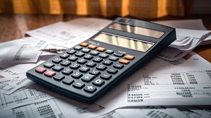 Calculator with receipts. Home budjet, grocery expenses and cons