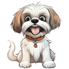 Shih Tzu dog breed, transparent background