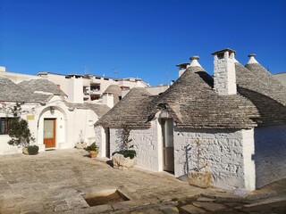 Fototapeta na wymiar Traditional Trulli houses in the town of Alberobello, Apulia, Italy