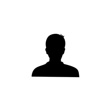 recommend clip art: silhouette avatars. Male or female face silhouette. People avatar profile