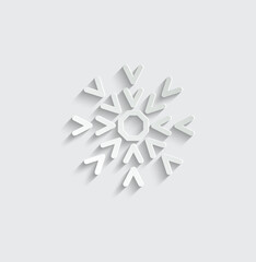 snowflakes icon vector christmas decoration icon