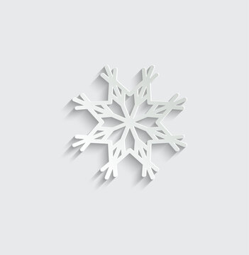 snowflakes icon vector christmas decoration icon