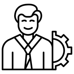 Obraz premium Management Icon