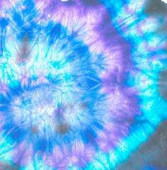 Psychedelic Clothes Tie Dye Texture.  Die