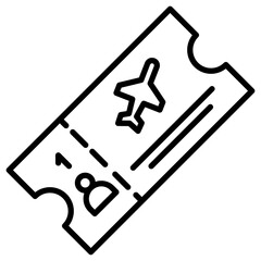 Flight Ticket Icon