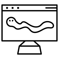 Computer Worm Icon