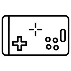 Fototapeta premium Mobile Game Console Icon