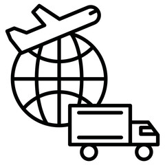 Fototapeta na wymiar Logistics Delivery Icon