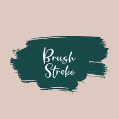 Abstract watercolor brush stroke grunge modern label design