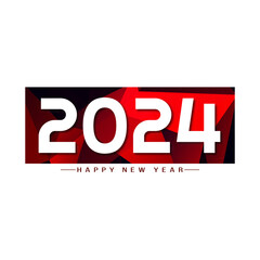 Happy new year 2024 celebration greeting card