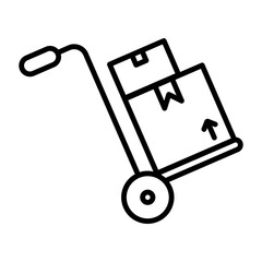 Courier icon. Shipping package icon