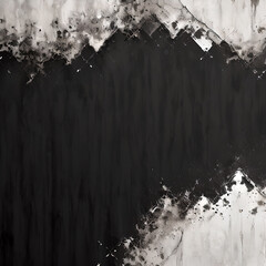Grunge wall black, hard scuffs, vintage grunge texture and dark gray, slate, Generative AI