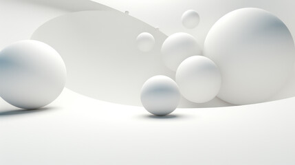 Abstract 3D Modern White Background [300DPI]