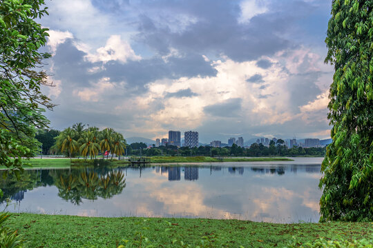 Taman Tasik Titiwangsa park in Kuala Lumpur, Malaysia