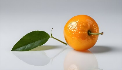 Fond neutre, mandarine vibrante