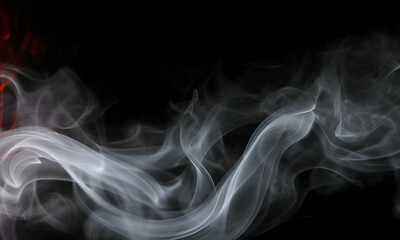 Smoke on black background