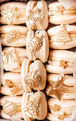 background of sweet milk-coconut macaroons