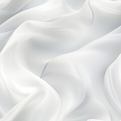 Silky White Flowing Seamless Tileable Graphic Pattern