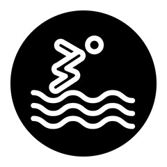 swimming glyph