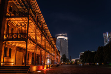煌めくみなとみらい21の夜景