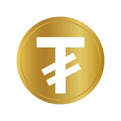 Mongolian tögrög coin, official currency of Mongolia