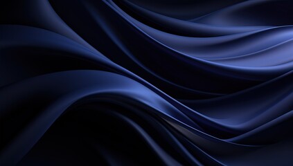 Elegant abstract background made of graceful folds of silk fabric in blue and purple colors. Created with Ai