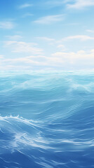 Fototapeta premium Minimal ocean waves background
