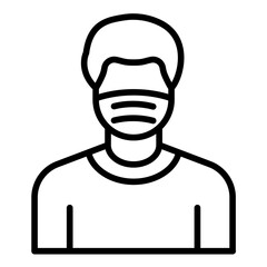 Man Face Mask Icon