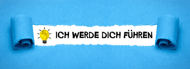 Ich werde dich führen	
