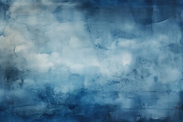 Abstract cyanotype texture wallpaper with blue and white, great as banner or background. Generative AI, AI