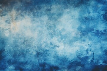 Obraz na płótnie Canvas Abstract cyanotype texture wallpaper with blue and white, great as banner or background. Generative AI, AI