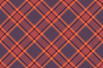 Plaid vector background of seamless check texture with a tartan fabric pattern textile.