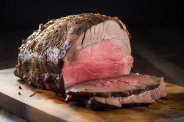 Delicious roast beef generative AI