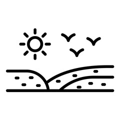 Sand Dunes Icon
