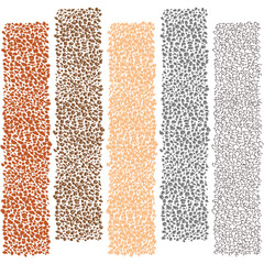 Set of leopard skin backgrounds