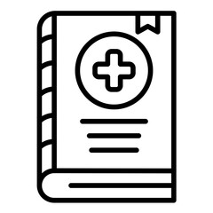 Obraz premium Medical Book Icon