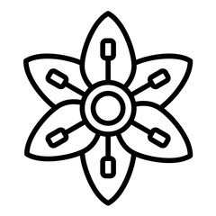 Obraz premium Tiger Lily Icon