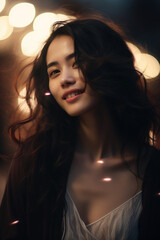 Beautiful Asian Women with Long Hair