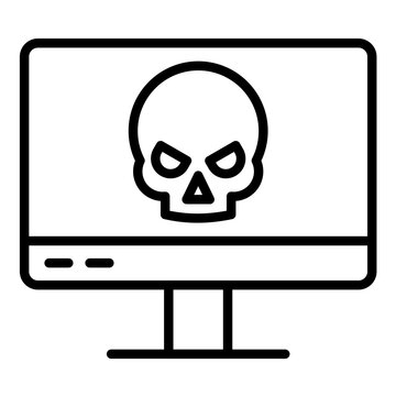 Computer Hacked Icon